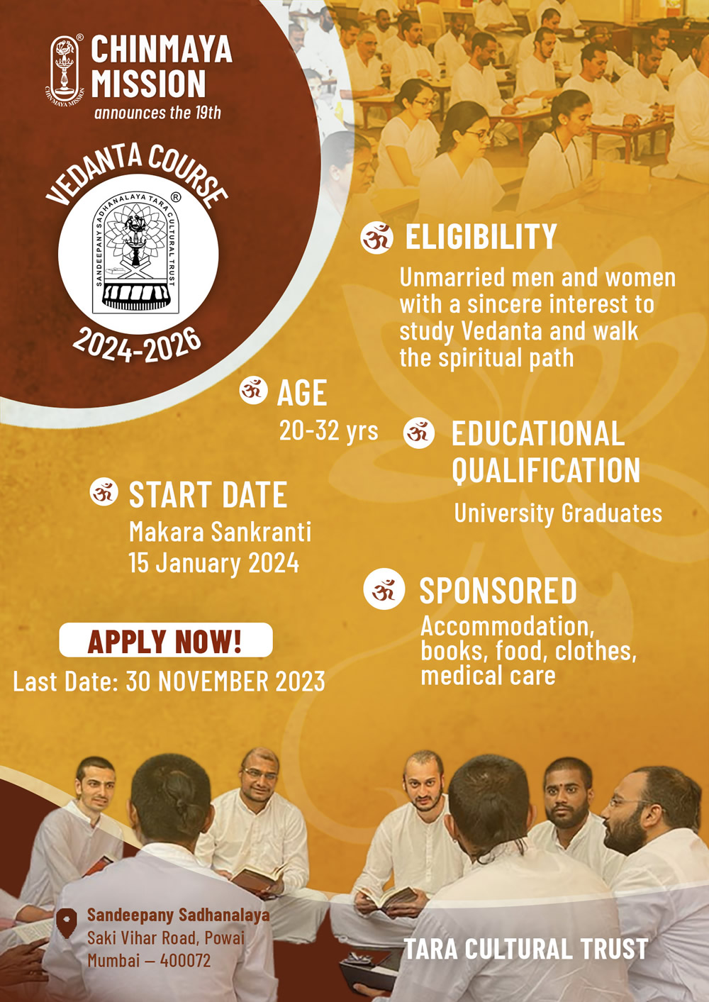 19thVedantaCourse2024